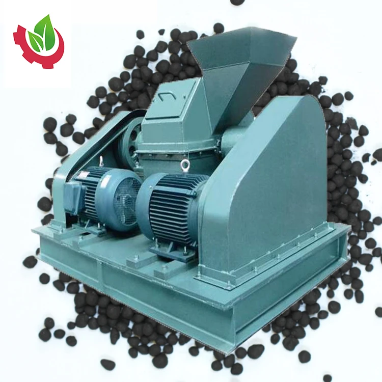 NPK fertilizer production line machines with cage crusher for sale Easy Control Double Roller Urea Crusher Machine