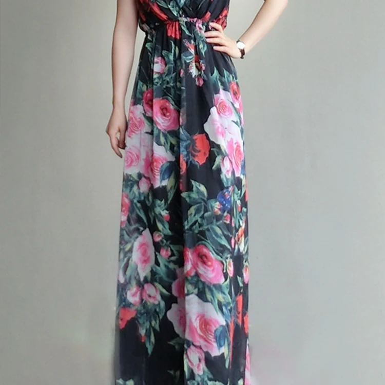 

APHACATOP OEM Floral Fashionable Bohemia women formal dresses summer