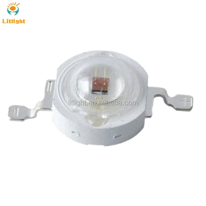 Hi Power 1W 2W 3 Watt 660 nm Epileds Chip 650nm to 665nm High Power 3W 660nm Bridgelux LED