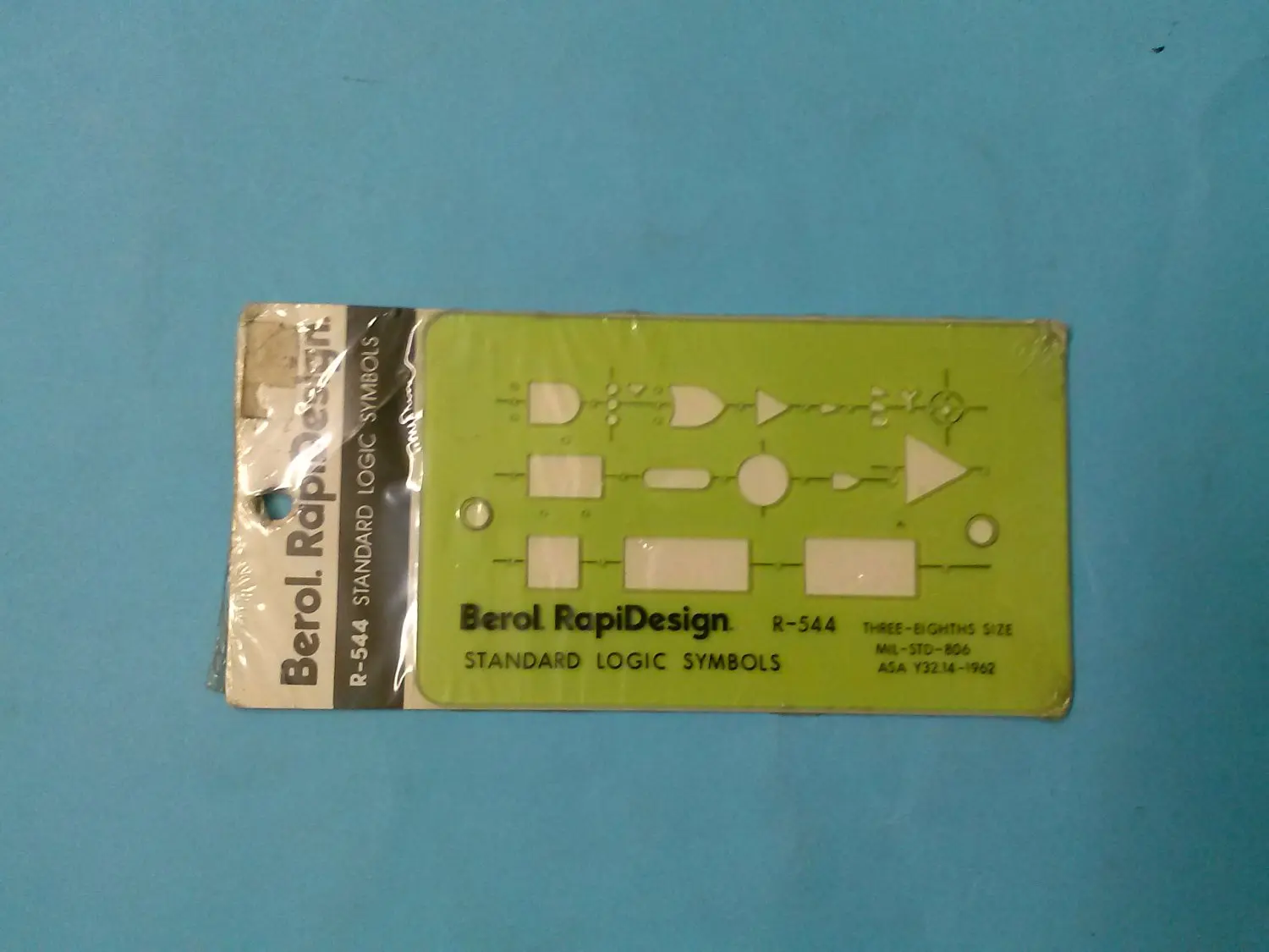 RapiDesign 7 5//8 x 1 5//9 Berol R R-59 Made in the USA Plotting Symbols R