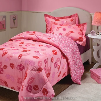 pink kids comforter