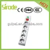 German Surge Protector Style Without Cabel With Non-flammable Plastic Extension Socket