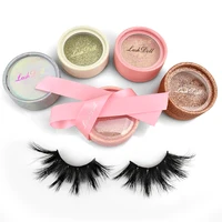 

Mink Eyelashes Vendor Private Label 3D Mink Eyelashes 25mm With Round Eyelash Packaging