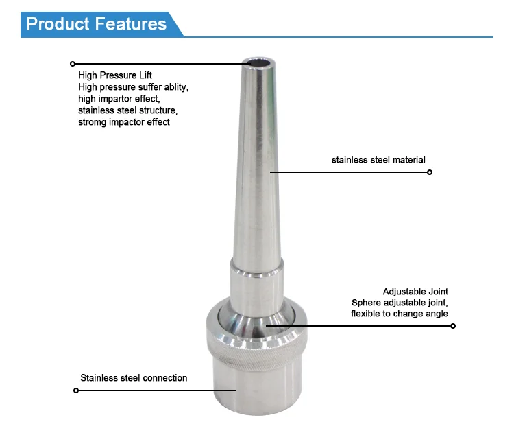 Fountain Nozzle Design Adjustable For Water Outdoor Fountain Nozzle