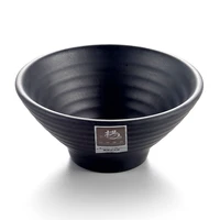 

Wholesale custom black large melamine Japanese ramen noodle bowl