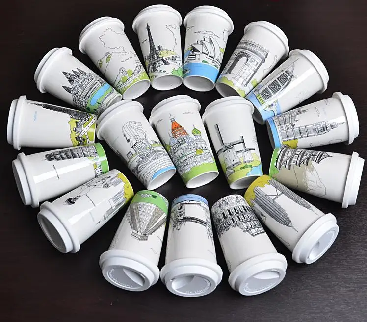 

18designs famous city coffee mug no handle