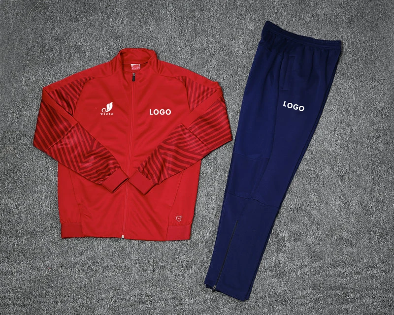 

Fashion multi colors club custom logo red fitted men tracksuit, Multicolor