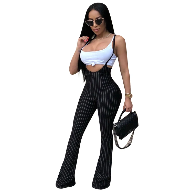 

2019 Hot Sleeveless suits for women printed striped casual wear two piece set women clothing, N/a