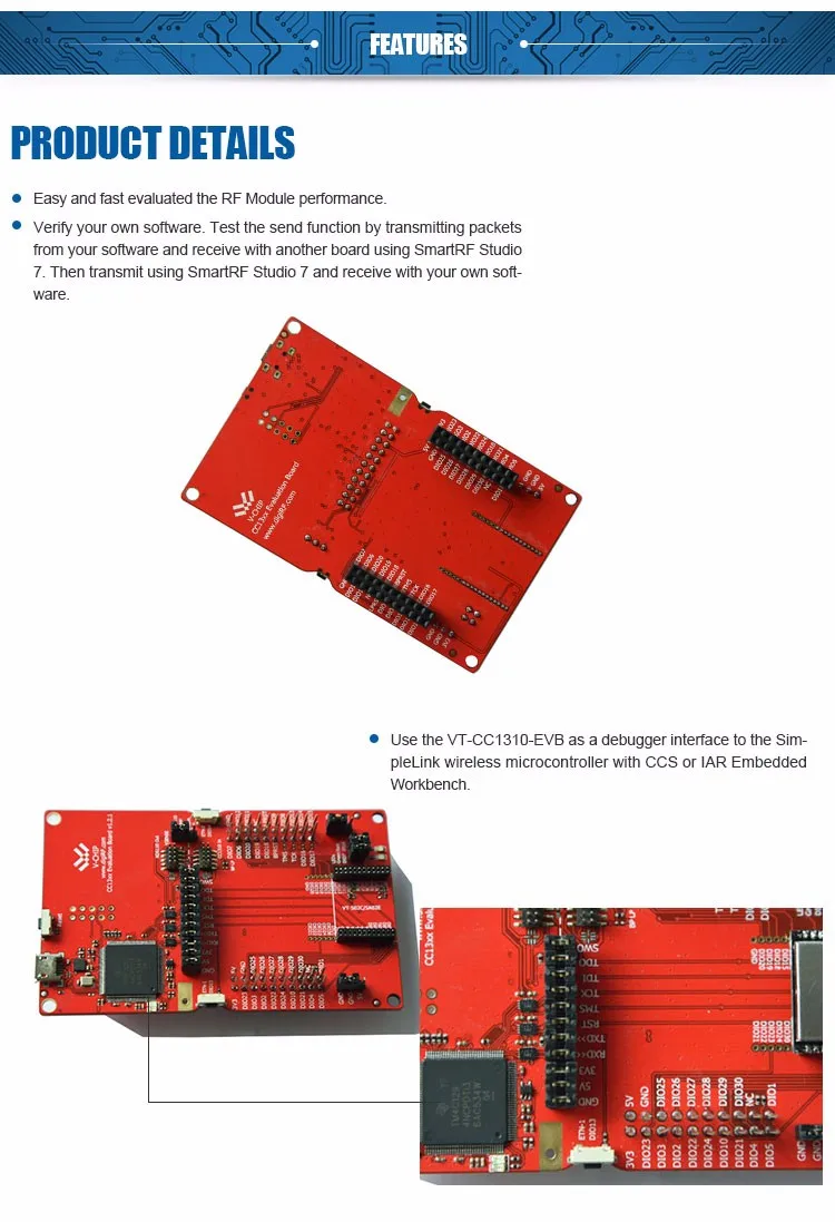Development Board Wireless CC1310 development kit Evaluation Board