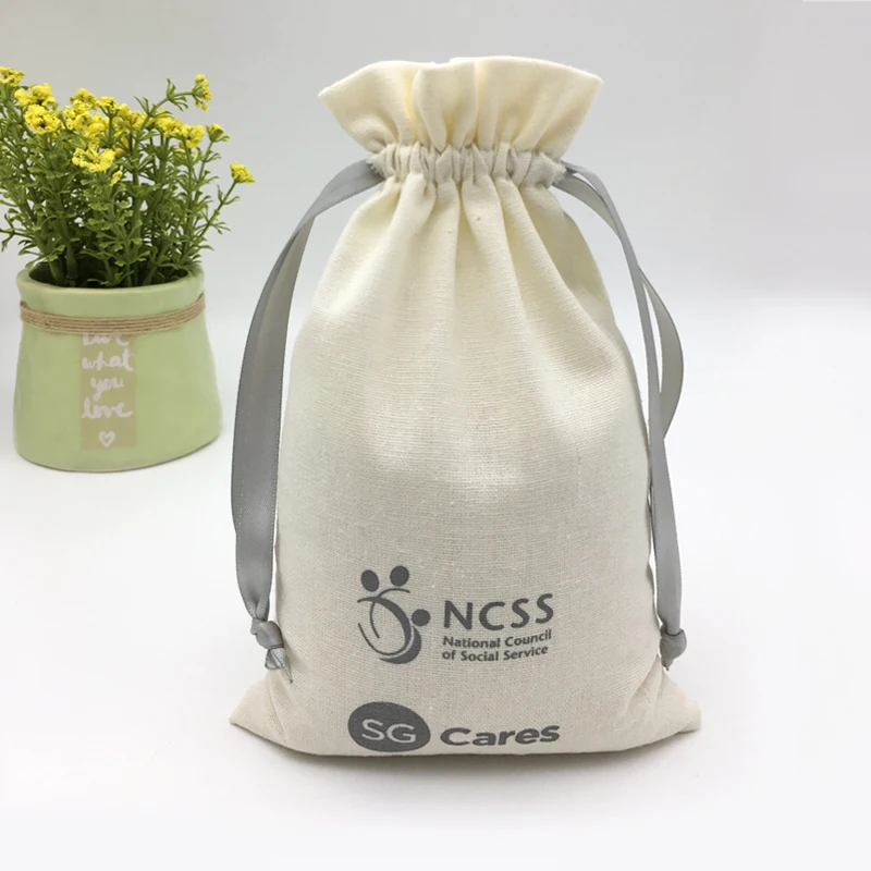 Wholesale Cotton Linen Calico Mini Drawstring Coffee Bags Buy Mini