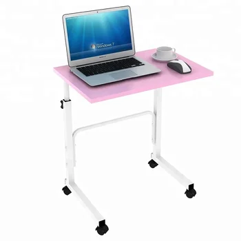 Adjustable Wooden Sliding Pc Laptop Computer Table Desks Moving