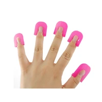 

Hot selling 26pcs Nail Polish Edge Anti-Flooding Plastic Template Clip Manicure Protector Tools set