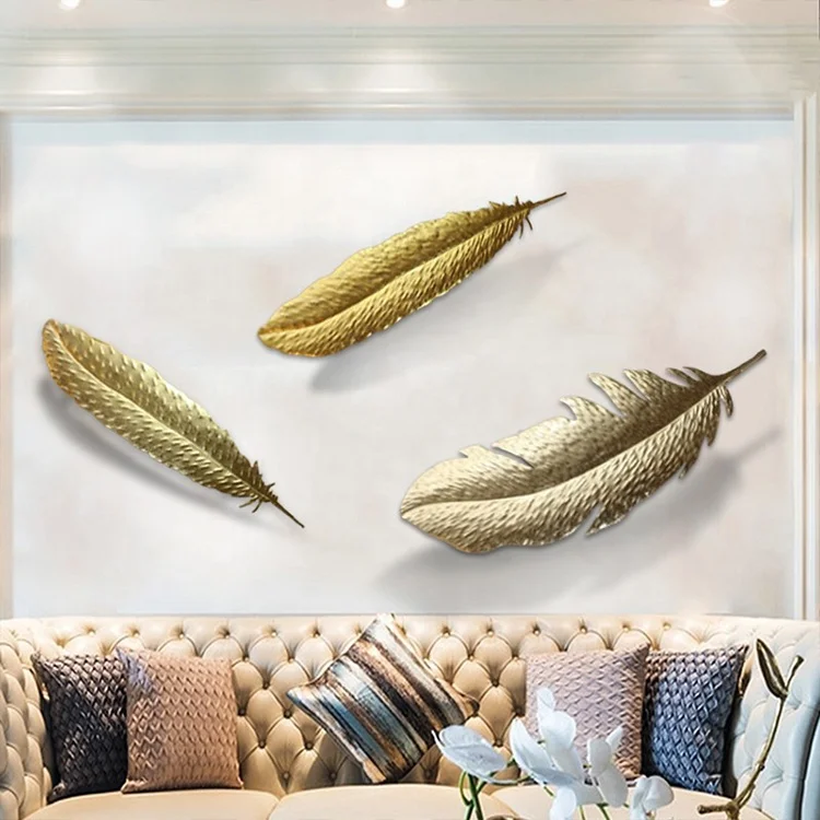 Set of 3 3D Metal Decor Art for Wall