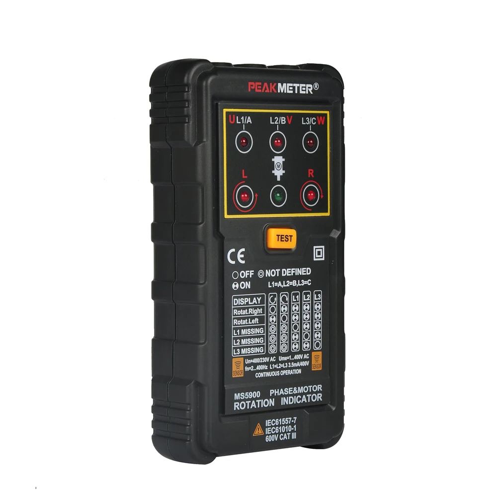 Non-contact Motor Rotation Indication Three Phase Rotation Tester PM5900