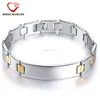 best selling fashion style watchband engraved logo chain stainless steel bracelet