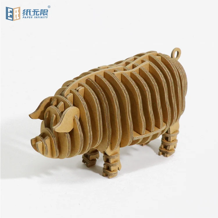 3d pig puzzle