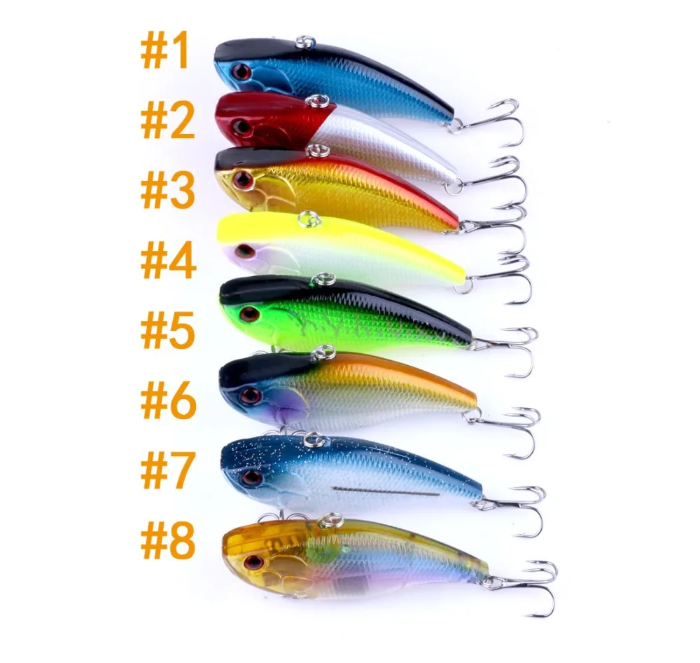 

New Playing up HIGH Quality plastic Vibe 7.5cm 18.6g fishing lure