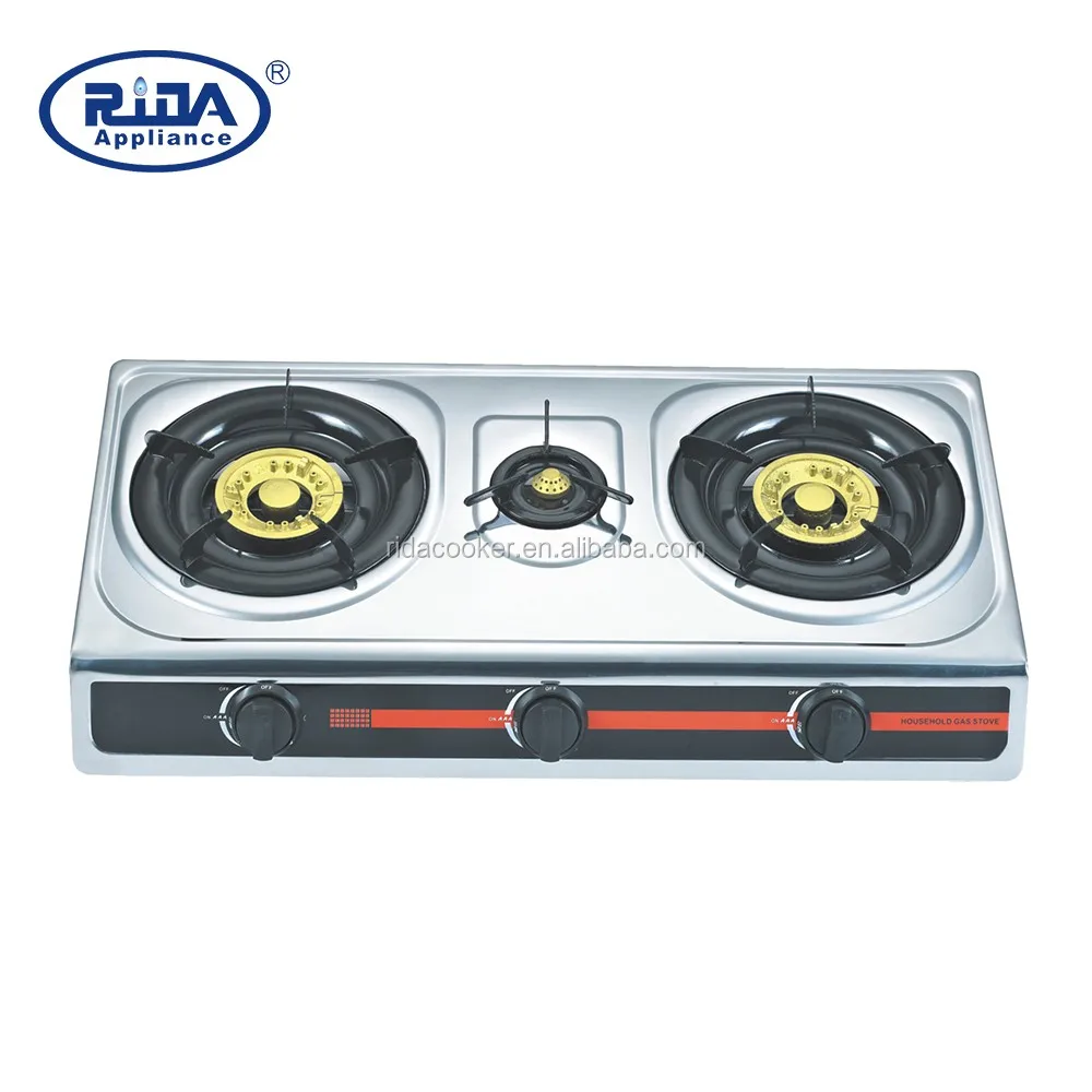 Sri Lanka Ss Body Cast Iron Burner Copper Pipe Free Standing Gas Kitchen Cooker Stove Hob Lpg 3