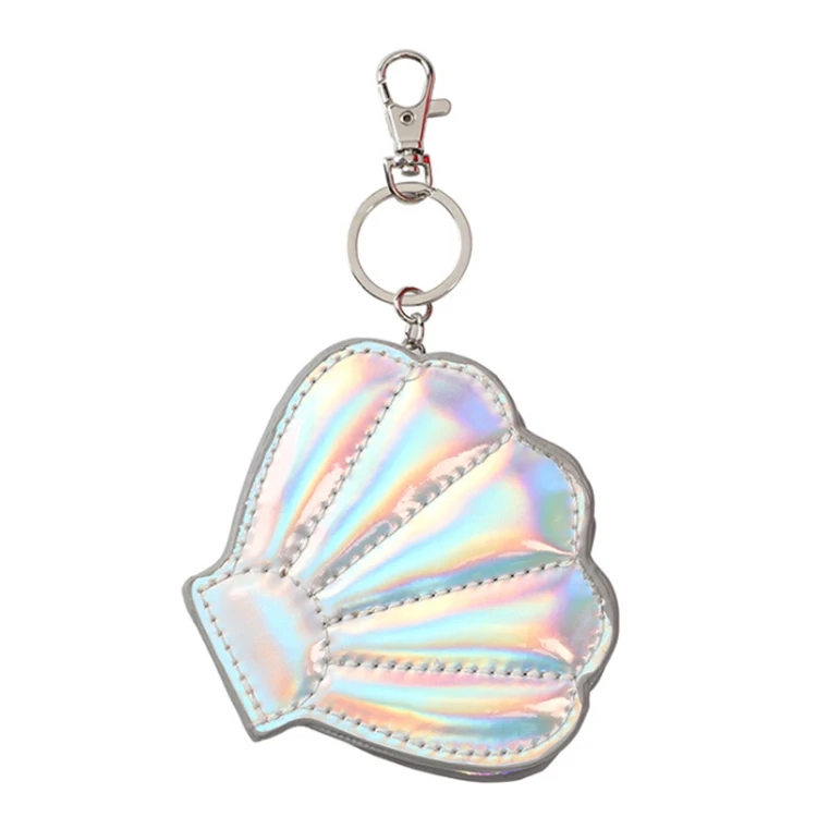

Personalized Fashion Laser PU Leather Shell Shape Girls Ladies Handbag Mini Coin Purse