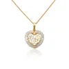 32350 fashion copper pendant small heart shape pendant plated with gold