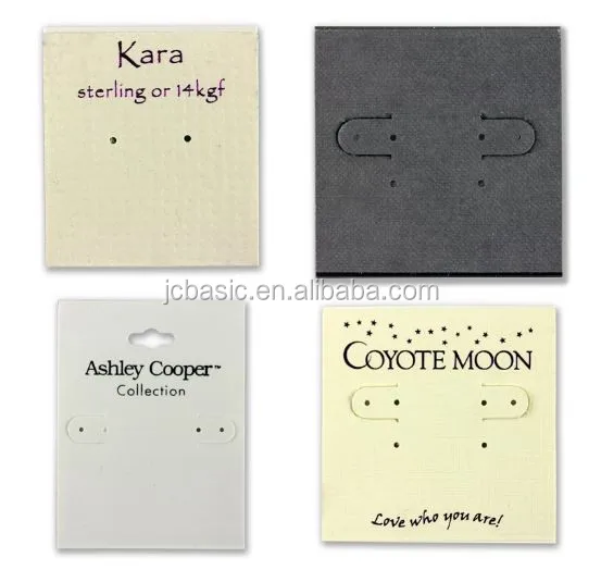 

Cheap custom personalized printed stamping jewelry earring cards, As custom's request