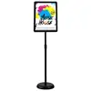 Floor Standing Perfect for Store Market Hallway,Black ,Sign Cardboard Display Stand