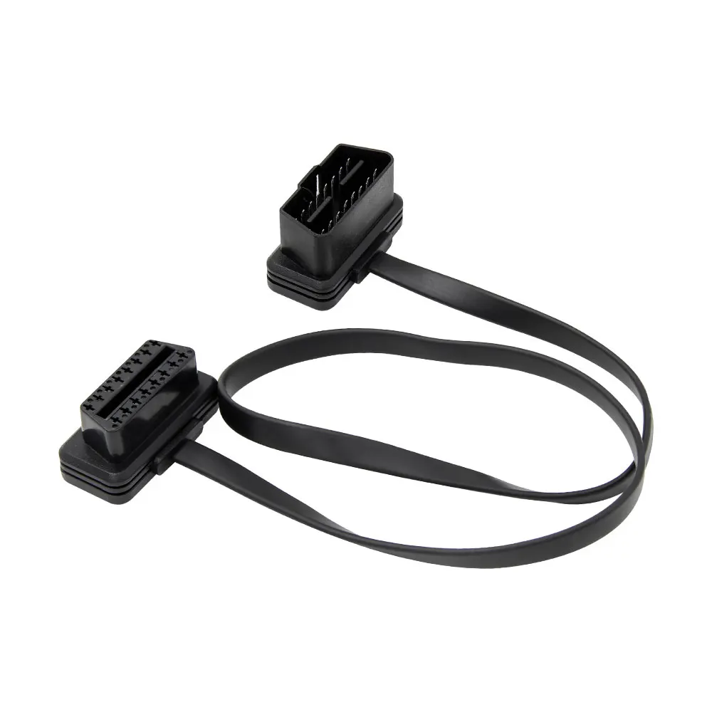

OBD2 Flat extension cable Thin As Noodle 16PIN ELM327 Male To Female OBDII Splitter 60cm obdii Obd ii cable connector Adapter