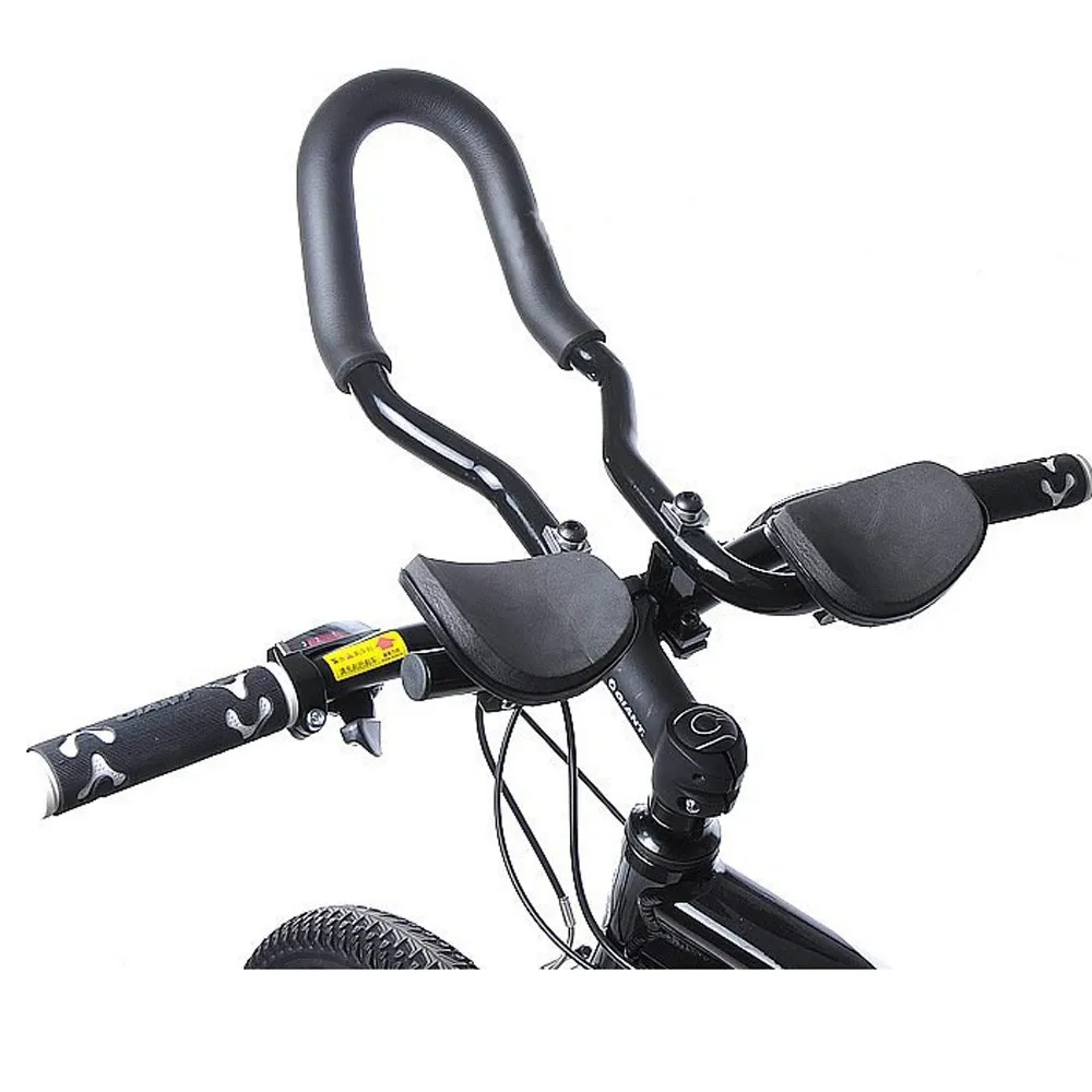 

Cycling Bike Rest Handlebar Aero Bar Bicycle Relaxation Handle Bar, Black