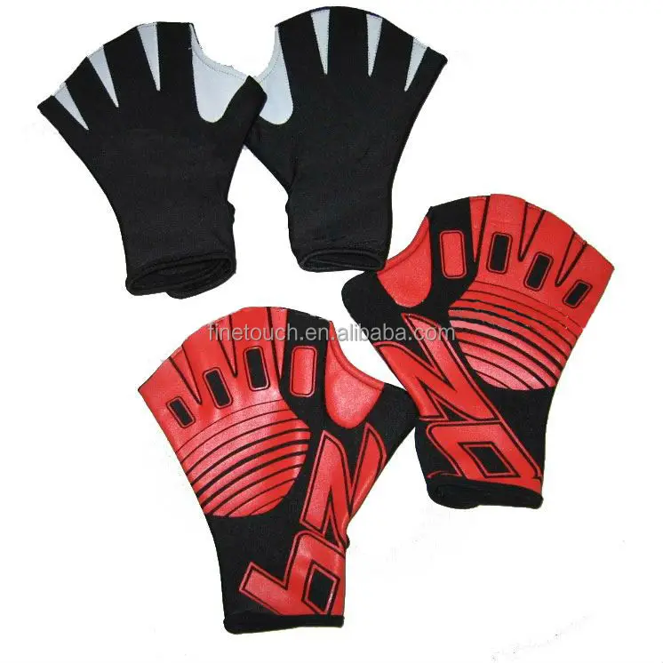 
Webbed neoprene swimming gloves 