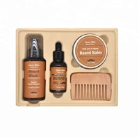 

100% Natural Beard Care Kit Leave-in Condition Beard Oil and Balm Beard Care Kit In Stock