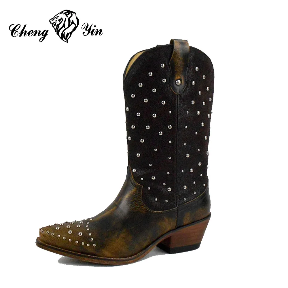 Mexican Wholesale Stylish Western Leather Cowboy Boots For Women - Buy Stylish Western Leather ...