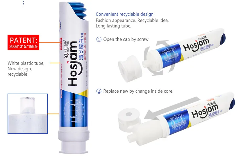 Non Gel Toothpaste With 100g Hosjam Whitening Toothpaste With Baby
