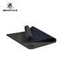 Black Plain PU Rubber Yoga Mat With High End Laser Etching Pattern For Exercise