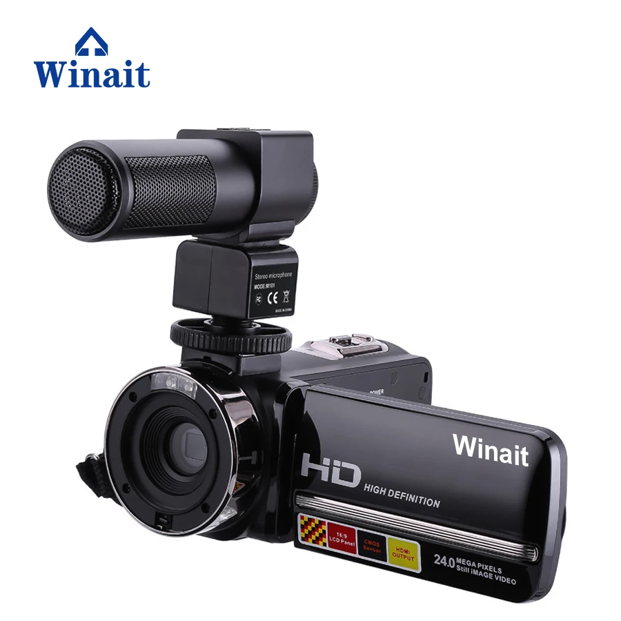 

Winait 24MP digital video camera Night Vision Mini DV with Micro phone, Black