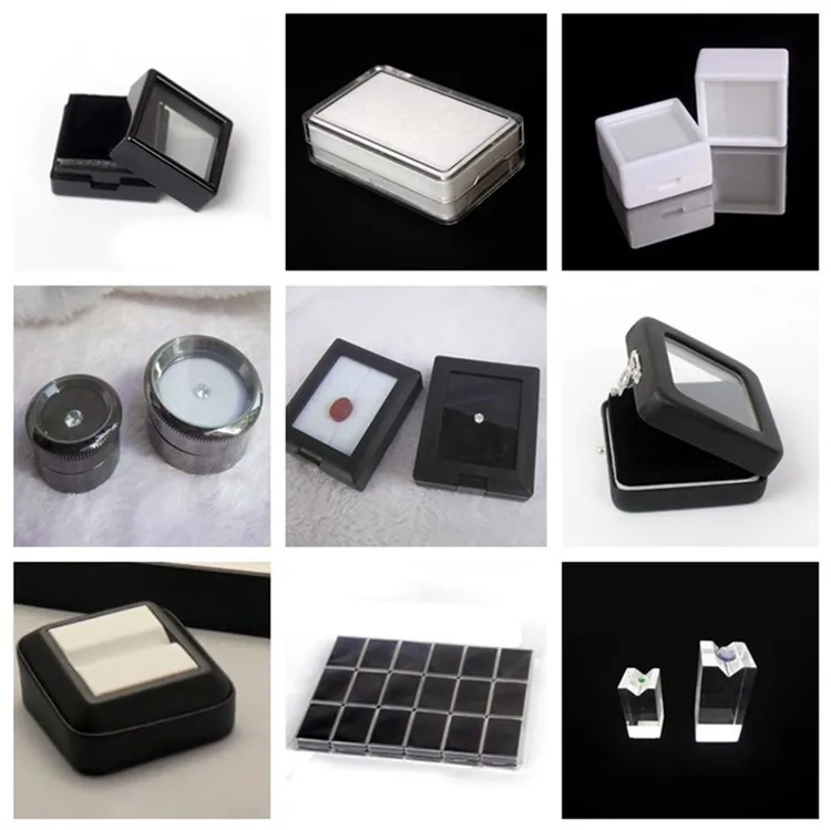 Clear Acrylic Loose Stone Display Box Gem Display Box 8.4*5.9*2.4cm