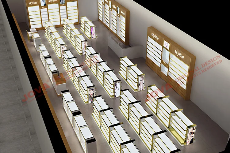 wall mounted cosmetics display shelves