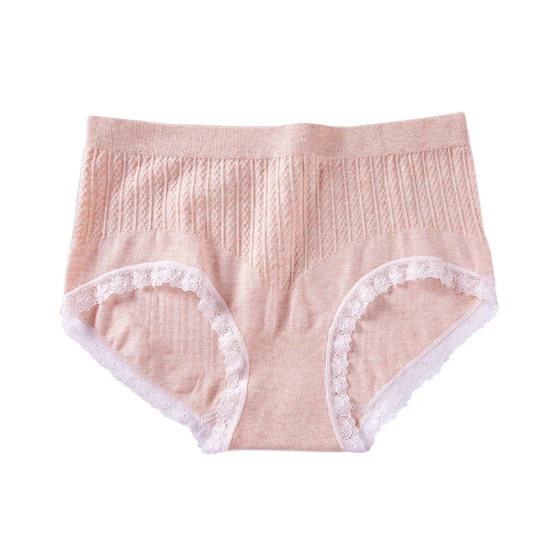 Amazon Hot Selling Pure Cotton Underwear Low Waist Women Lace Panties
