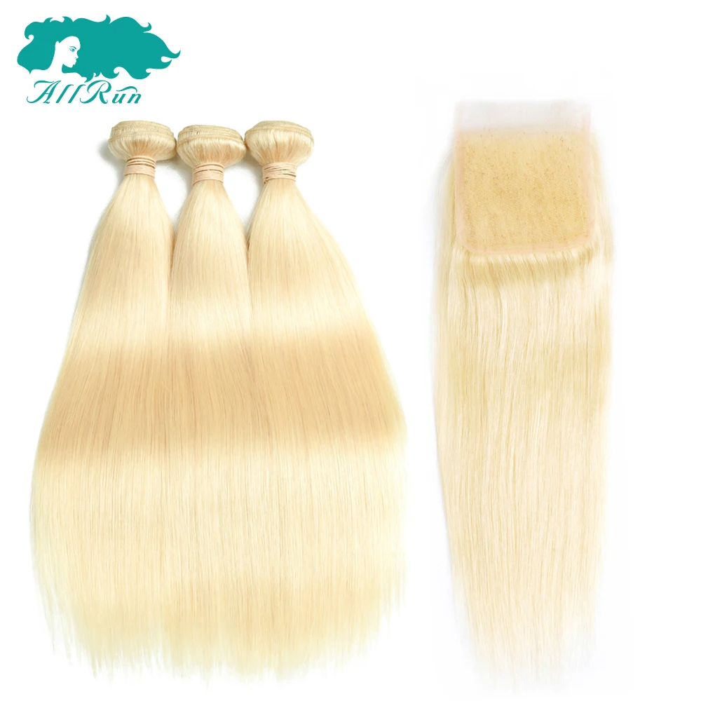 

Hot sale 613 raw human hair blonde silk base closure