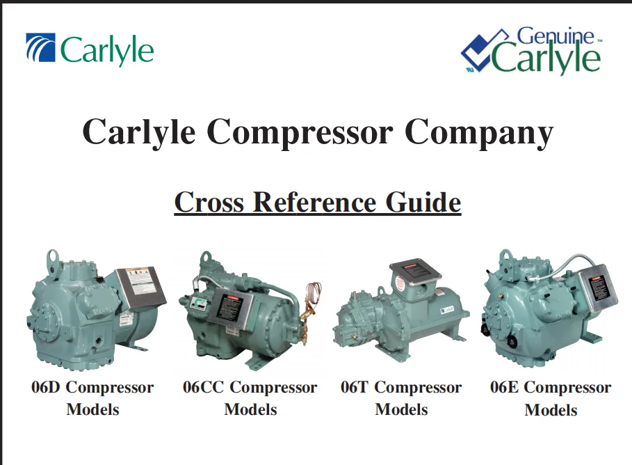 5hp Carrier Semihermetic Compressor 06dm3130ca3250 Carlyle Compressor