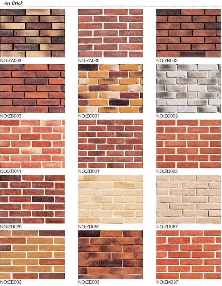 new products tiles wall panels thin brick veneer tile