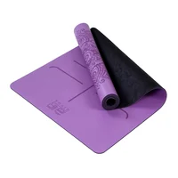 

Manufacturer wholesale 2019 new eco friendly super anti slip PU natural rubber yoga mat free custom logo and pattern
