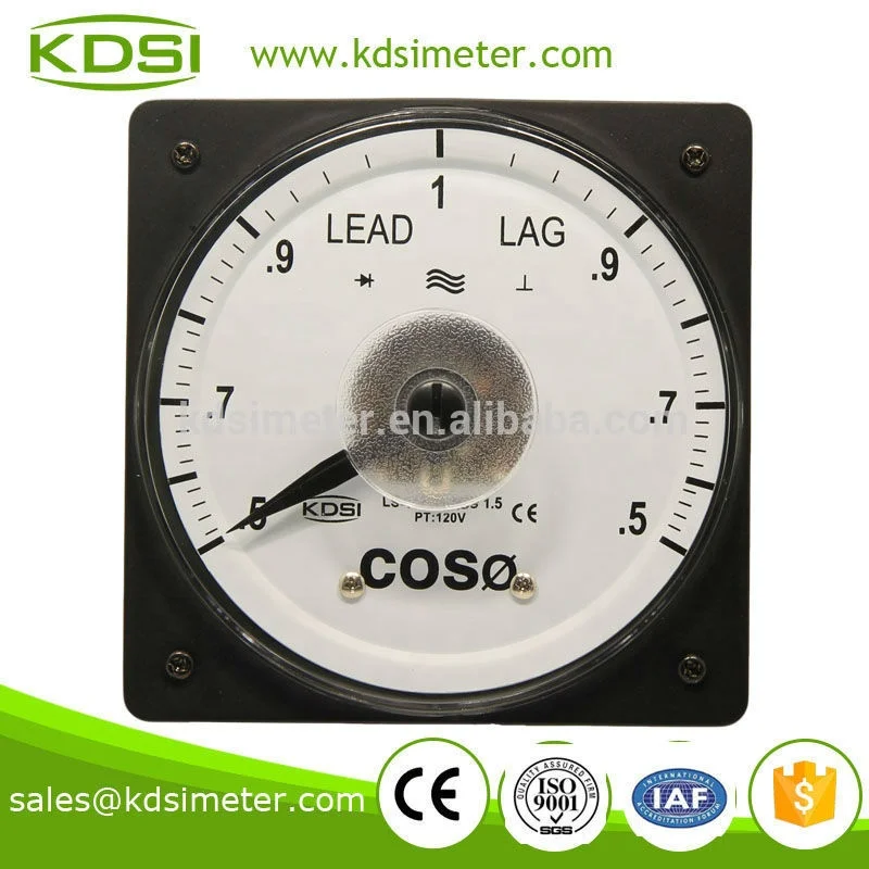 
LS-110 power factor meter 120V lead0.5-1-0.5lag COS meter 
