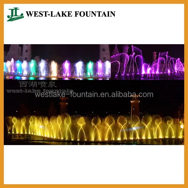 
Large Modern Colorful Music Fountain at Vinpearl Phu Quoc of Vietnam 