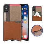Tartan Handy phone case carteira de couro com slot para cart&atilde;o para o iphone X XR Xs max
