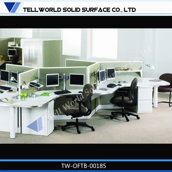 Customized Acrylic Computer Tables Modern Single Office Workstation Customized Acrylic Computer Tables Modern Single Office Workstation