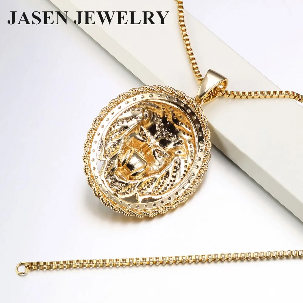 Cz Bling Jewelry Gold Jewelry Lion Head Pendant - Buy Lion Jewelry