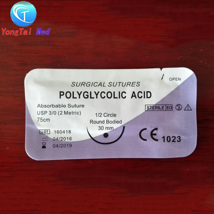 Disposable absorbable surgical pga suture manufacturer