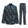 Digital Ocean Camo Army Combat Uniform Suits Military Tactical Suits Camouflage BDU Jacket And Pants
