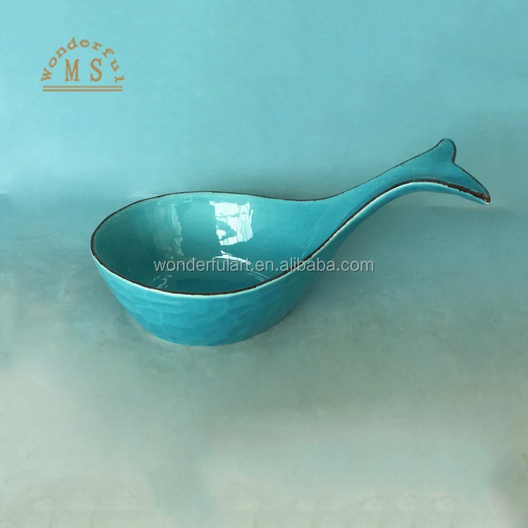 Nice fish shape spoon rest ceramic,animal spoon rest