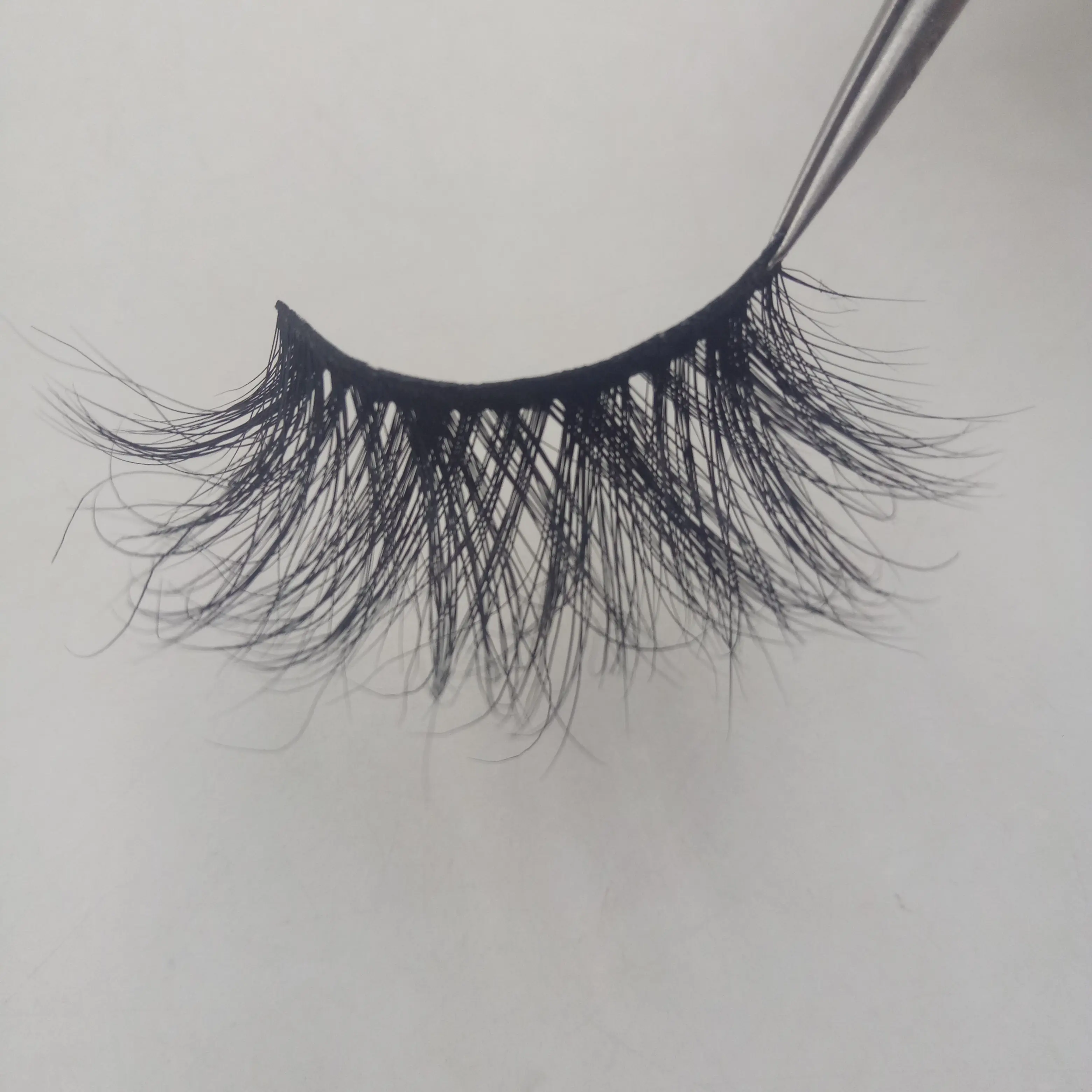 

Best quality eyelash 25,30,20mm natural real mink 3d strip eyelashes